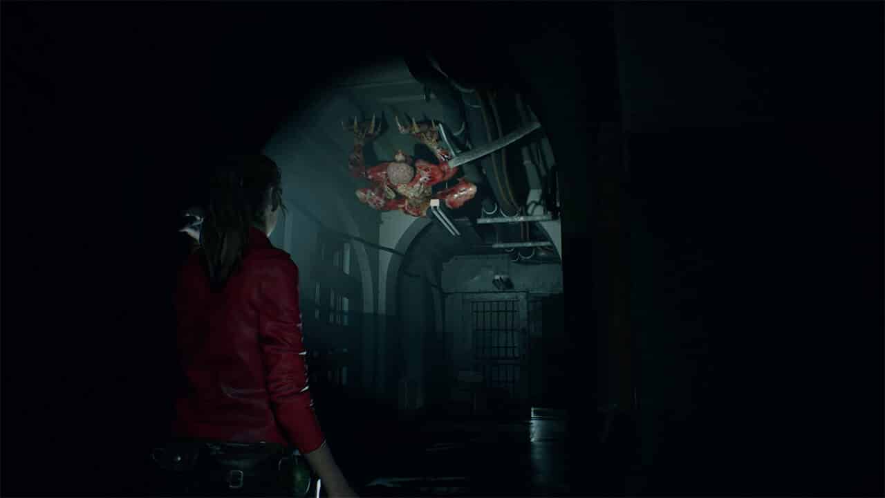 Resident-Evil-2-Remake-licker-ceiling