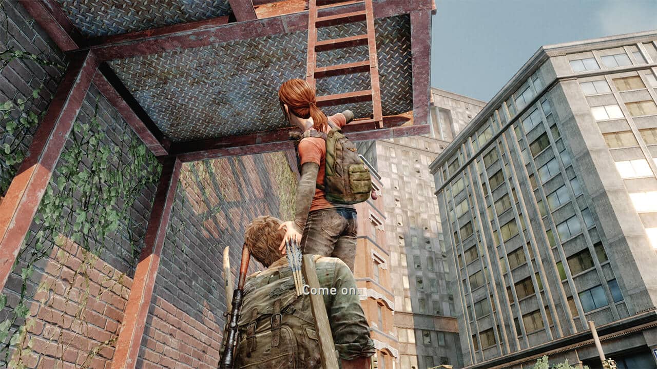 The-Last-of-Us-Remastered-cooperation-with-ellie-ladder