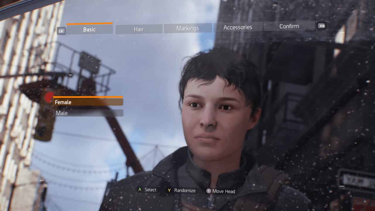 Tom Clancy's The Division Game - Character Creation
